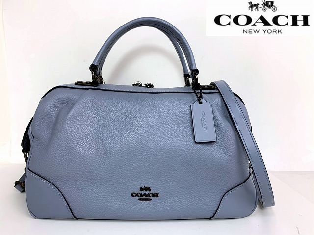  free shipping * Coach COACH polish do.bru leather li fine do2way shoulder bag handbag *