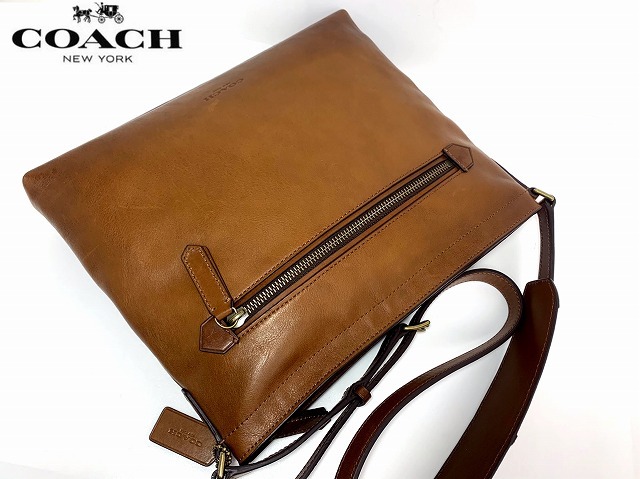 極美品★送料無料★ コーチ メンズ COACH ジップトップ クロスボディ ショルダー バッグ ★ブティックモデル 使用僅か_画像5