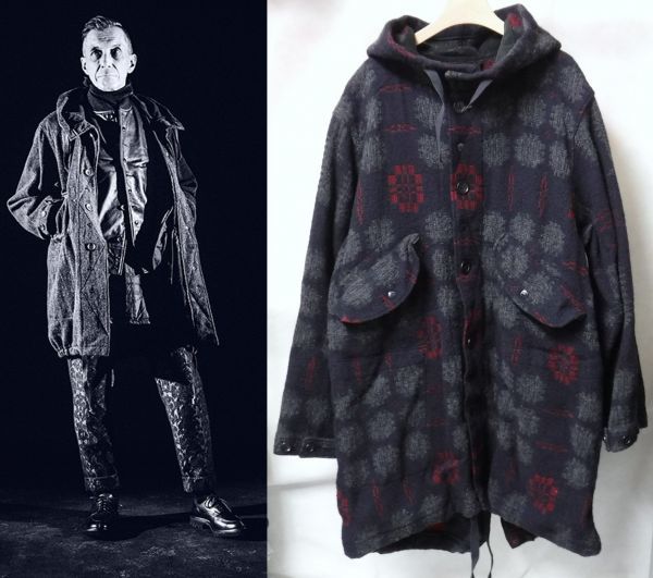 15AW Engineered Garments エンジニアードガーメンツ Highland Parka Wool Blanket ハイランド パーカー S モッズコート WOOLRICH生地_画像1