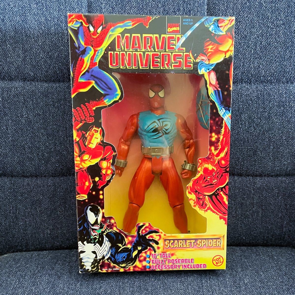  нераспечатанный 1997 год производства TOYBIZ игрушка bizma- bell Universe 10 дюймовый action фигурка SPIDER-MAN Человек-паук алый Spider 