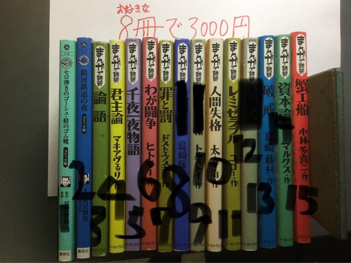 まんがで読破シリーズ　8冊セット