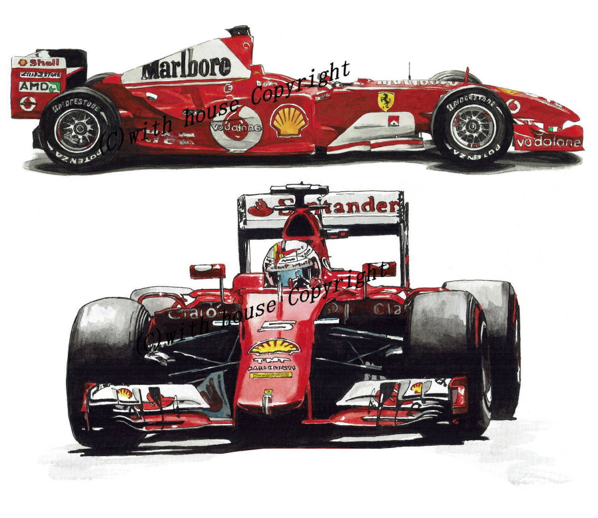 【内祝い】 Yahoo!オークション - GC-1859 Ferrari F-1・GC-1860 Ferrari F F1