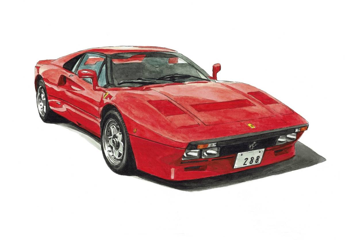 GC-1577フェラーリ288GTO/458・GC-1578フェラーリ288GTO/F12限定版画300部直筆サイン有 額装済●作家 平右ヱ門 希望ナンバーをお選び下さい_Ferrari フェラーリ 288GTO 1984