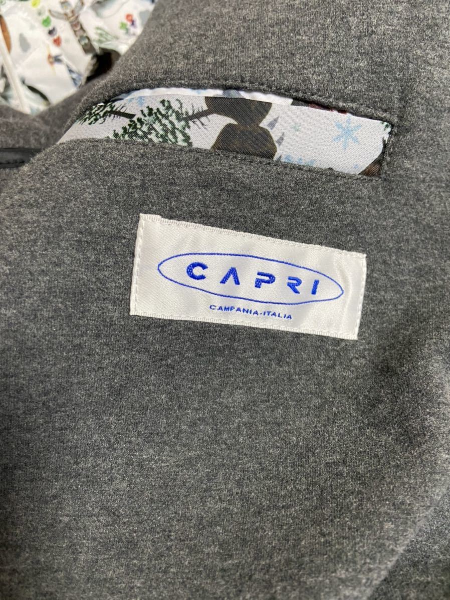 新品 未使用 カプリ CAPRI CAMPANIA・ITALIA テーラードジャケット UOMO 本体価格39.000円＋税 COL.32 グレー系 size 48 ＮＯ.3131-6103 _画像8