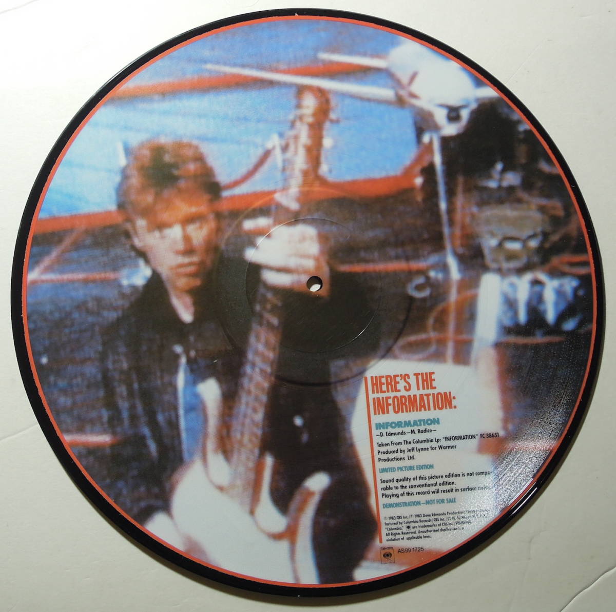 Dave Edmunds・Information　US 12” Promo. Picture Disc_画像2