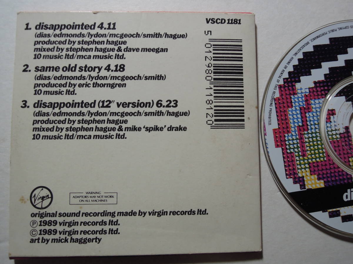 Public Image Ltd*Disapointed/Same Old Story Austria 8cm CD