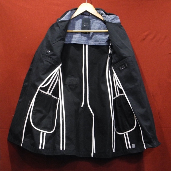 G-STAR RAW CORRECTLINEji- Star design double trench coat jacket black S beautiful goods 