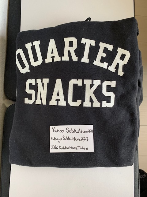 【ほぼ新品】 Quarter　Snacks　Hoodie　パーカー　Box Logo　 黒　XL　希少