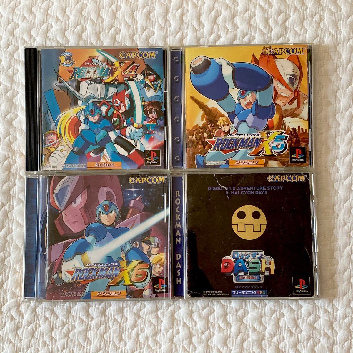 匿名配送/送料込 ロックマンX4〜6 DASH PS1ソフト 4点セット 匿名配送/送料込 ロックマンX4〜6 DASH PS1ソフト 4点セット