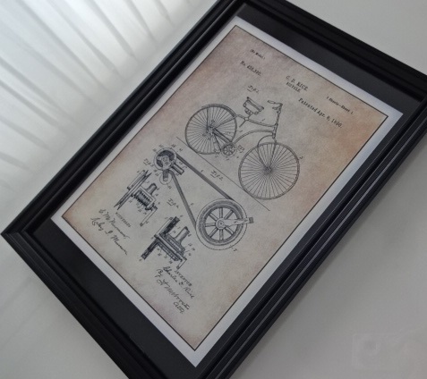  искусство рама §A4 сумма ( выбор возможно ) фотография постер есть § велосипед * Vintage способ * античный способ * map * проект map * cycle * велоспорт 