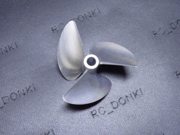  postage included propeller CNC aluminium 3 sheets propeller screw Shaft bore=6.35mm Dia=65mm Pitch=1.4 product number CNC-O6514351