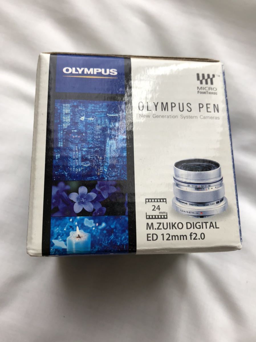  OLYMPUS オリンパス カメラレンズ ED12mmf2.0 箱あり 美品