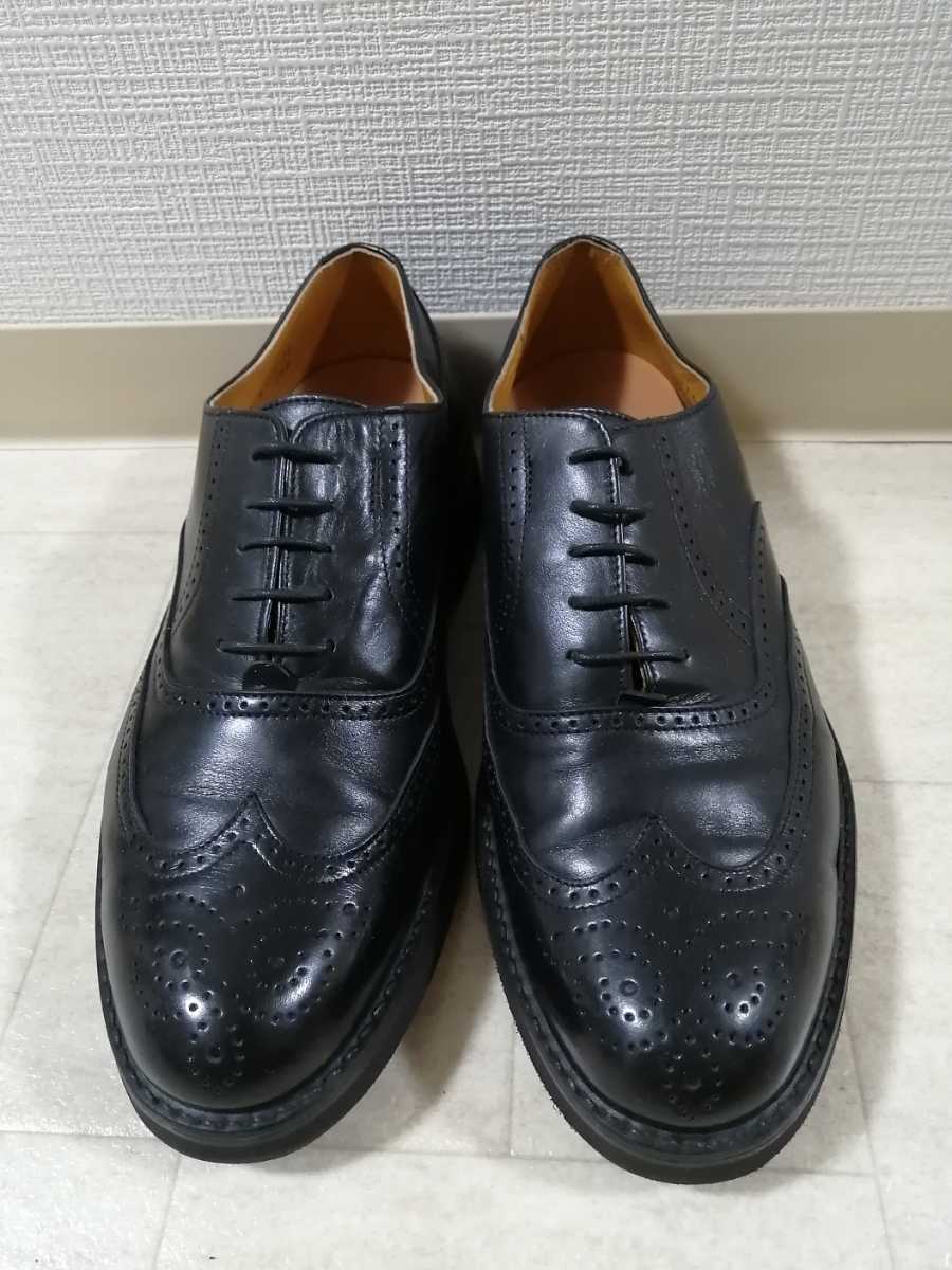 サイズ 26EEE MoonStar(ムーンスター) ウイングチップ 革靴 ビジネスシューズ 本革 レザー 色 黒 Vibram(ヴィブラム)軽量ソール