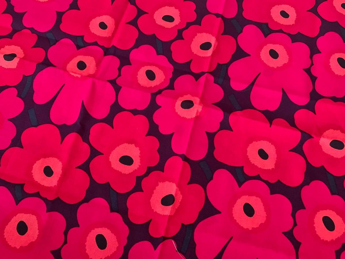 Paypayフリマ 新品 廃盤 Marimekko はぎれ 生地 Mini Unikko プラム ミニウニッコ ピンク 濃いパープル 北欧 布 Paypayフリマ 新品 廃盤 Marimekko はぎれ 生地 Mini Unikko プラム ミニウニッコ ピンク 濃いパープル 北欧 布
