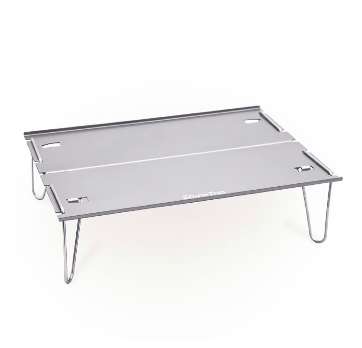 【軽量・組立式】アルミコンパクトテーブル　ローテーブル　アウトドアテーブル
