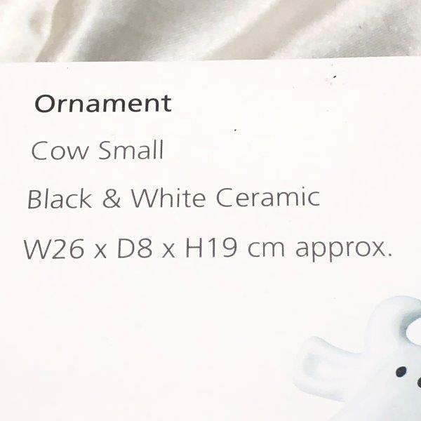 Premier Housewares Ornament Cow Small Black&White Ceramic 牛 装飾品 置物 オブジェ インテリア おしゃれ W26xD8xH19 cm F-380_画像4