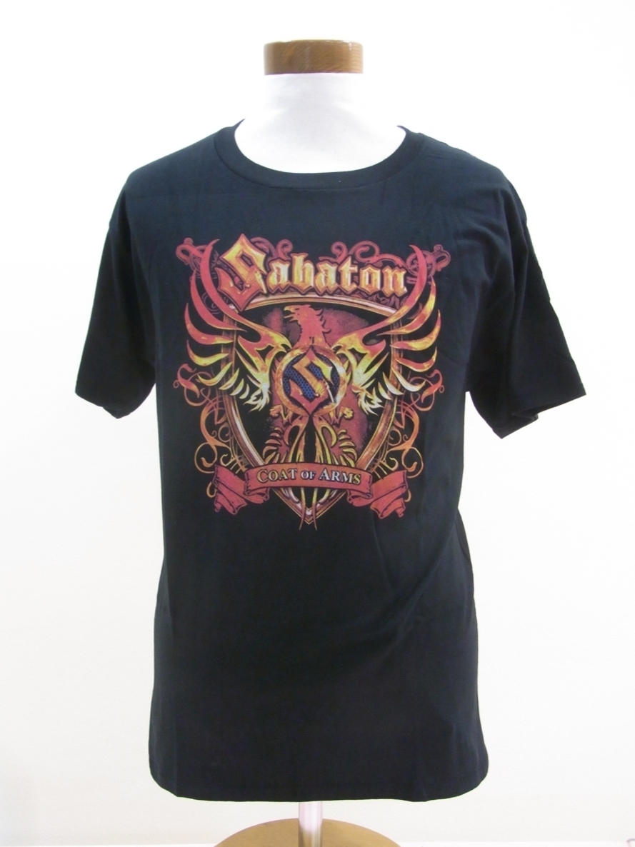 人気バンド　Sabaton メタル　ミュージック　ブラック　黒　半袖　Tシャツ