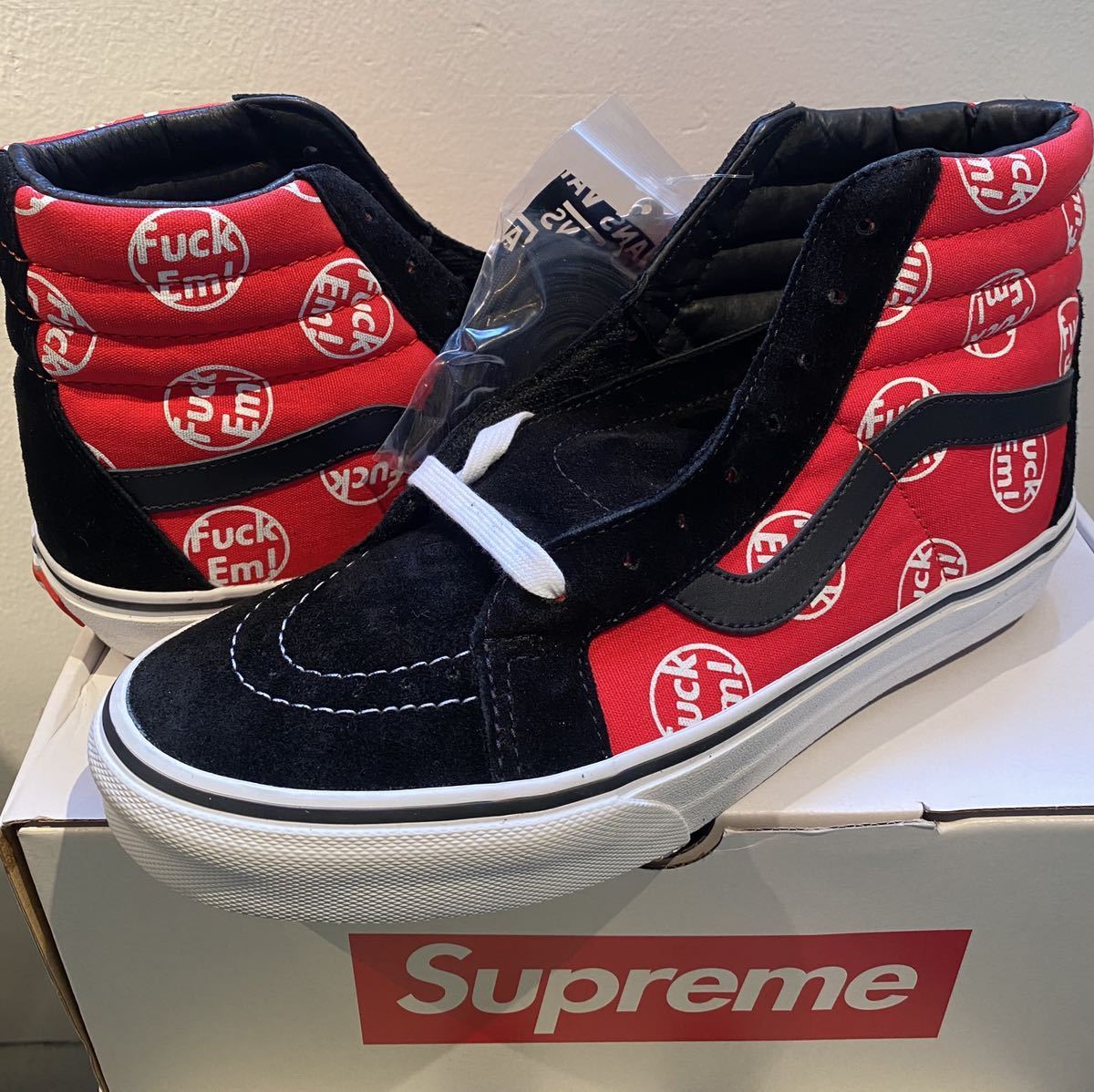 新作人気モデル Supreme Vans シュプリーム 14AW 26.5cm US8.5 Red Sk8