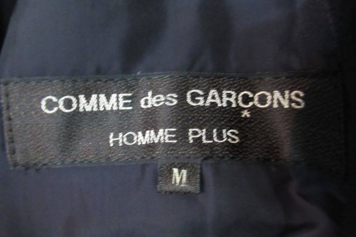 AD1989 COMME des GARCONS HOMME PLUS 紺 襟テープ付きダブルジャケット PJ-11014M_画像7