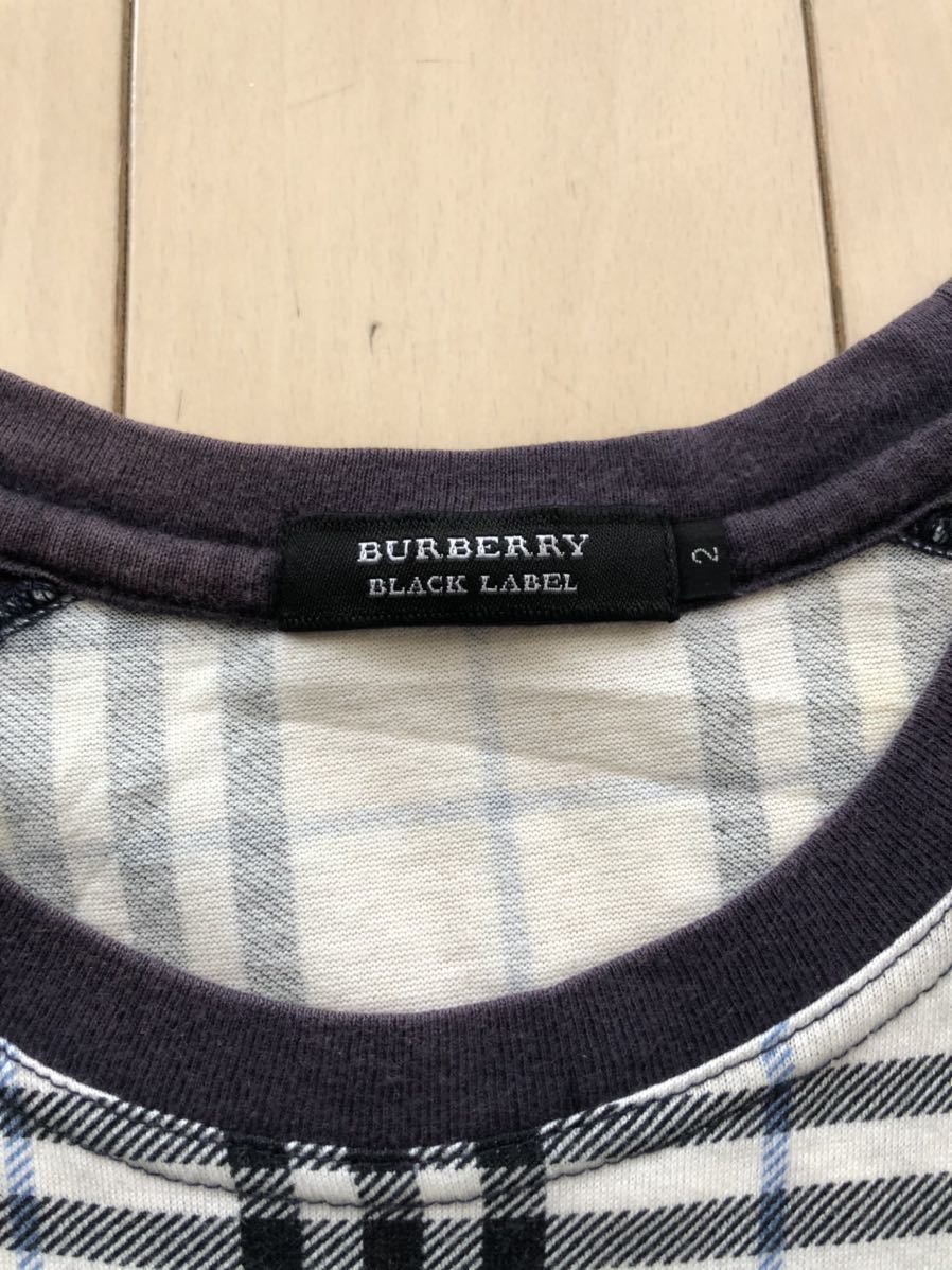 Burberry バーバリー ブラックレーベル 日本製 Tシャツ 半袖カットソー_画像3
