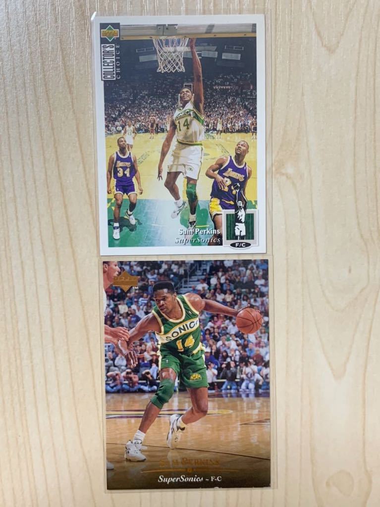 NBA Trading Card Sam Perkins 90-98 Set of 7 Upper Deck NBA Hoops サムパーキンス 7枚セット 90年代 Lakers SuprerSonics Mavericks_画像5