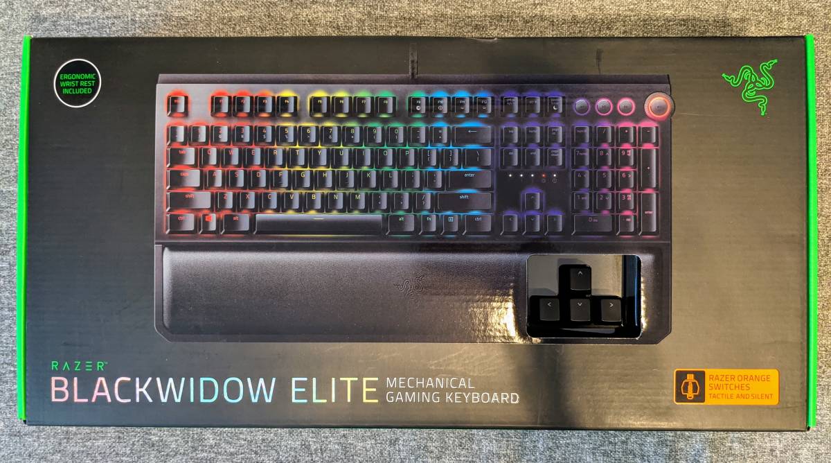 送料無料 Razer BlackWidow Elite JP Orange Switch メカニカル ゲーミングキーボード 日本語配列 レイザー オレンジ軸 RZ03-02622900-R3J1_画像1