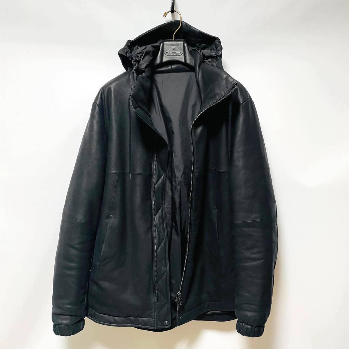 イサムカタヤマ バックラッシュ インディアンゴート Wフェイス レザー