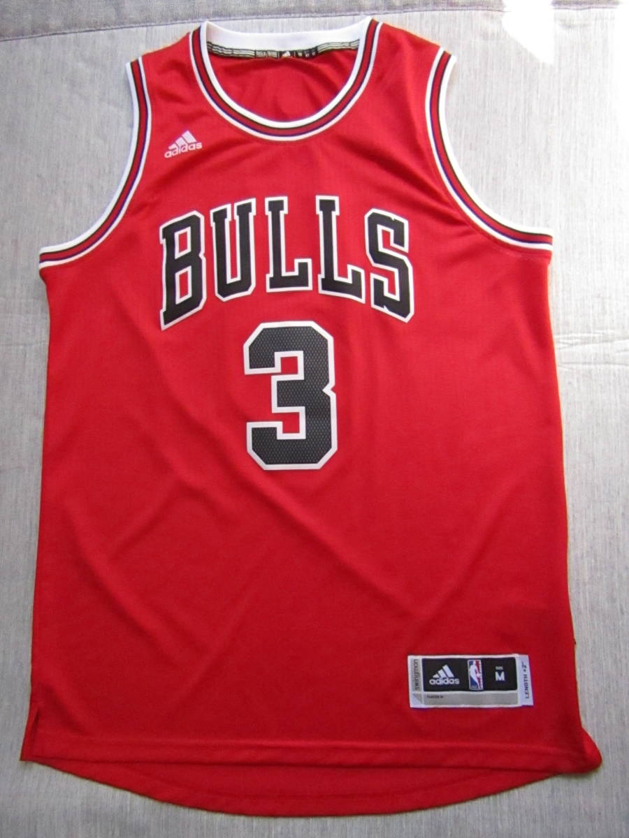 美品 NBA BULLS WADE #3 ドウェイン・ウェイド adidas製 SWINGMAN