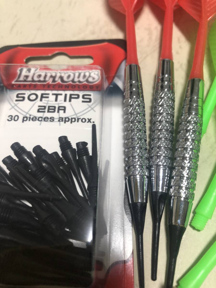 ダーツセット　Harrowsバレル 、チップ、一体型シャフト　-バッチ　 980円　2/25-007_　Harrowsバレル 、チップ