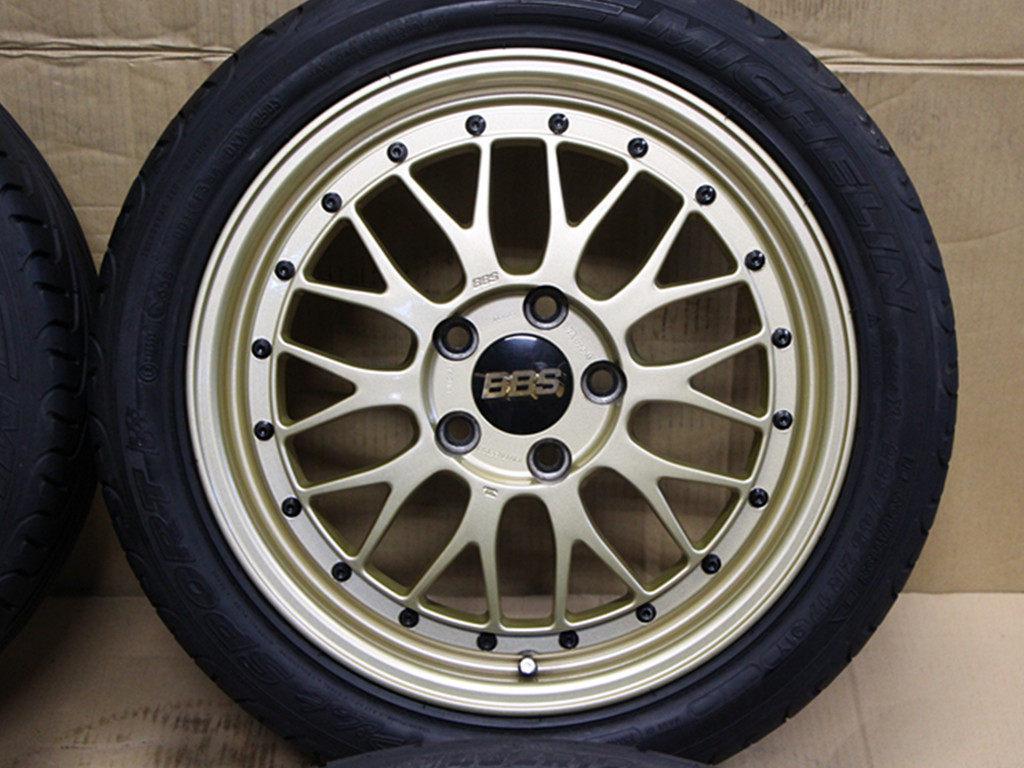 A40希少 鍛造 軽量 BBS LM094X LM069X 17X7J+53 9J+55 PCD114.3 225/45R17 255/40R17 ホンダ S2000 NSX NA1 NA2 フェラーリ テスタロッサ前_画像2