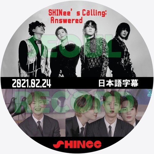 SHINee「SHINee's Calling: Answered」21.02.24日本語字幕付DVDレーベル印刷付