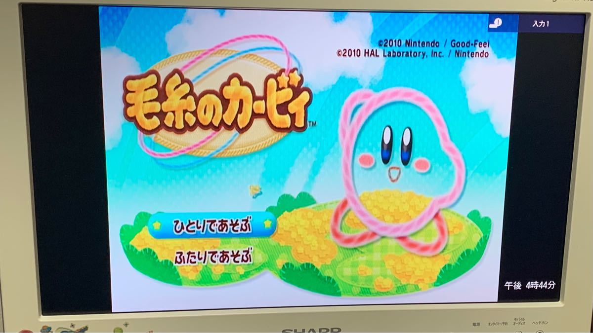 【任天堂Wii】毛糸のカービィ NewスーパーマリオブラザーズWii 2点セット