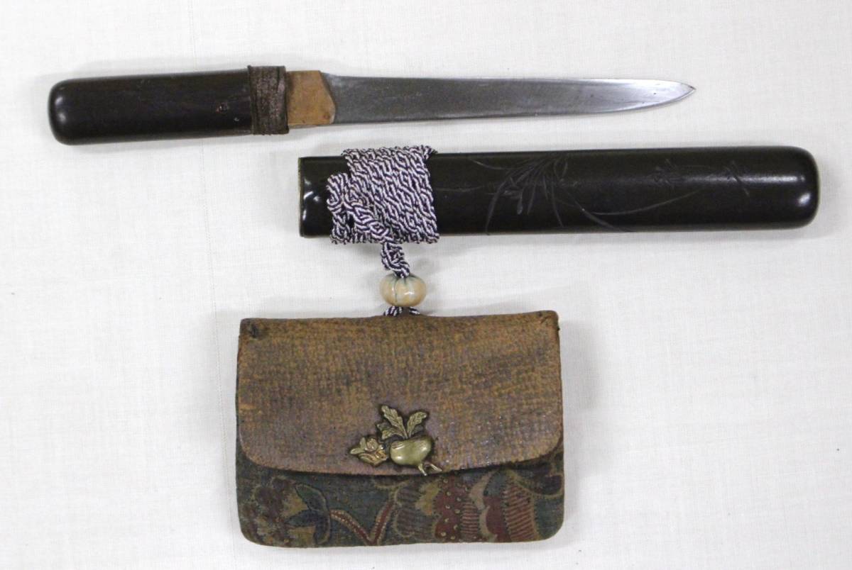 超珍品 女持ち キセル入れ 仕込み 煙草入れ 合法サイズ 10.8cm 提げ物