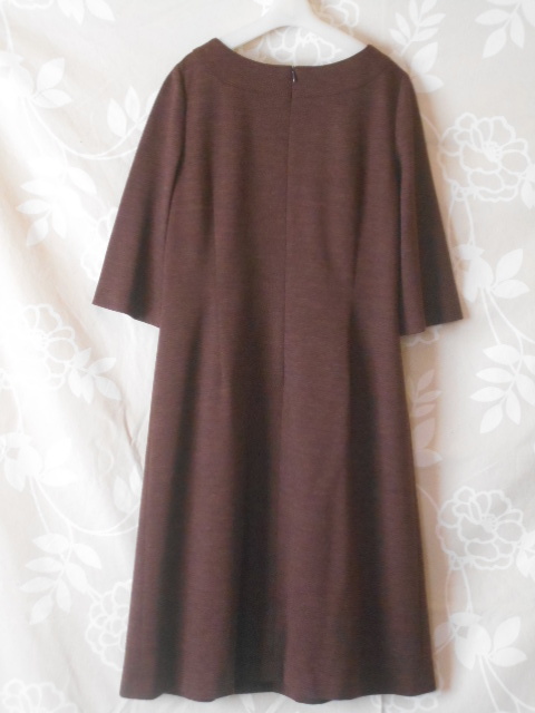  Scapa /SCAPA/ wool One-piece / made in Japan /44/ Brown 