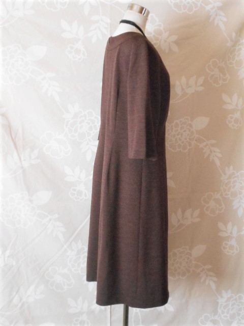  Scapa /SCAPA/ wool One-piece / made in Japan /44/ Brown 