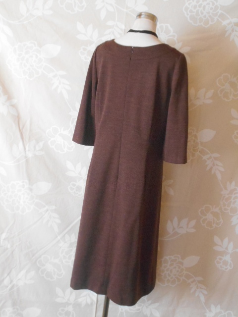  Scapa /SCAPA/ wool One-piece / made in Japan /44/ Brown 