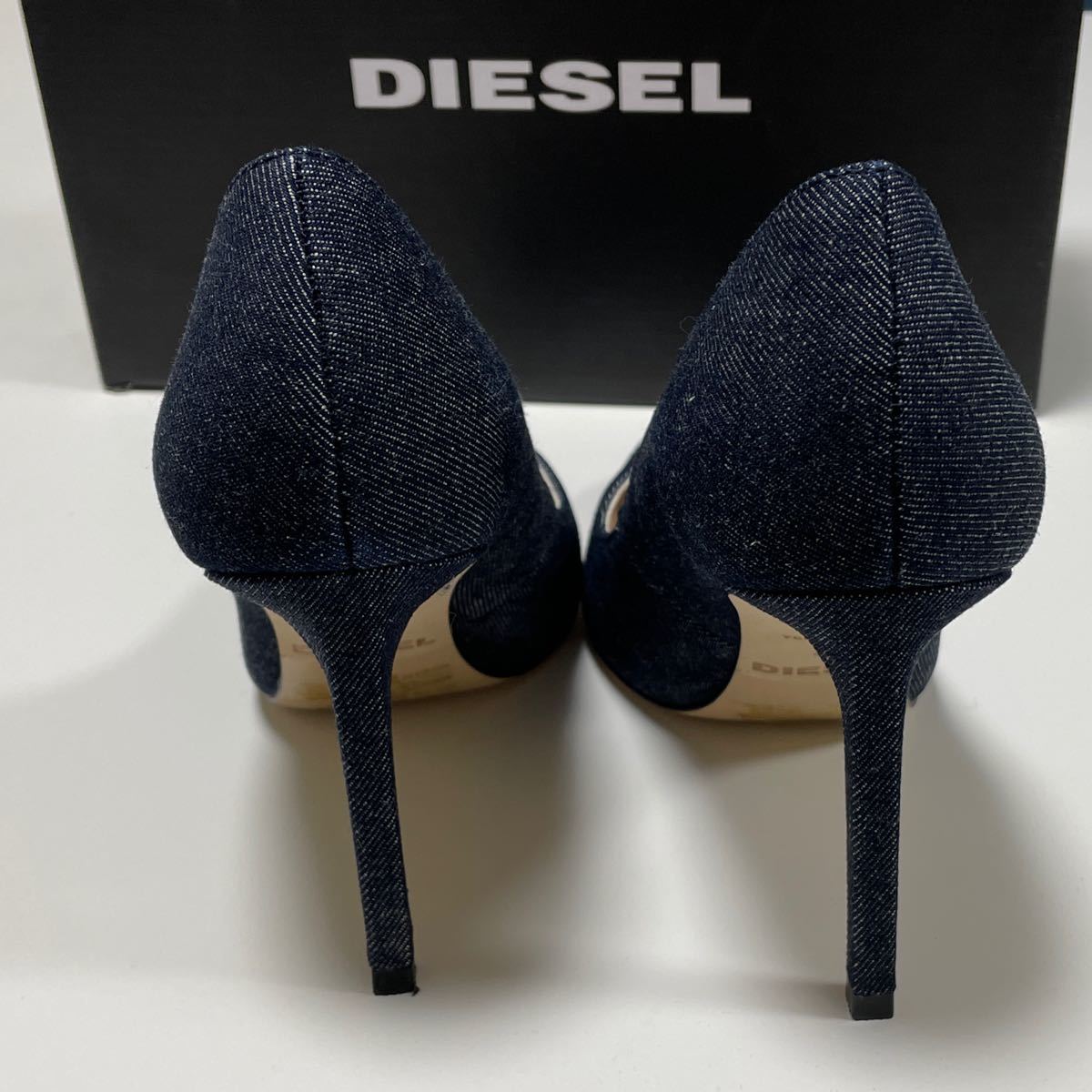 DIESEL パンプス ハイヒール デニム素材 新品 箱付 24.5