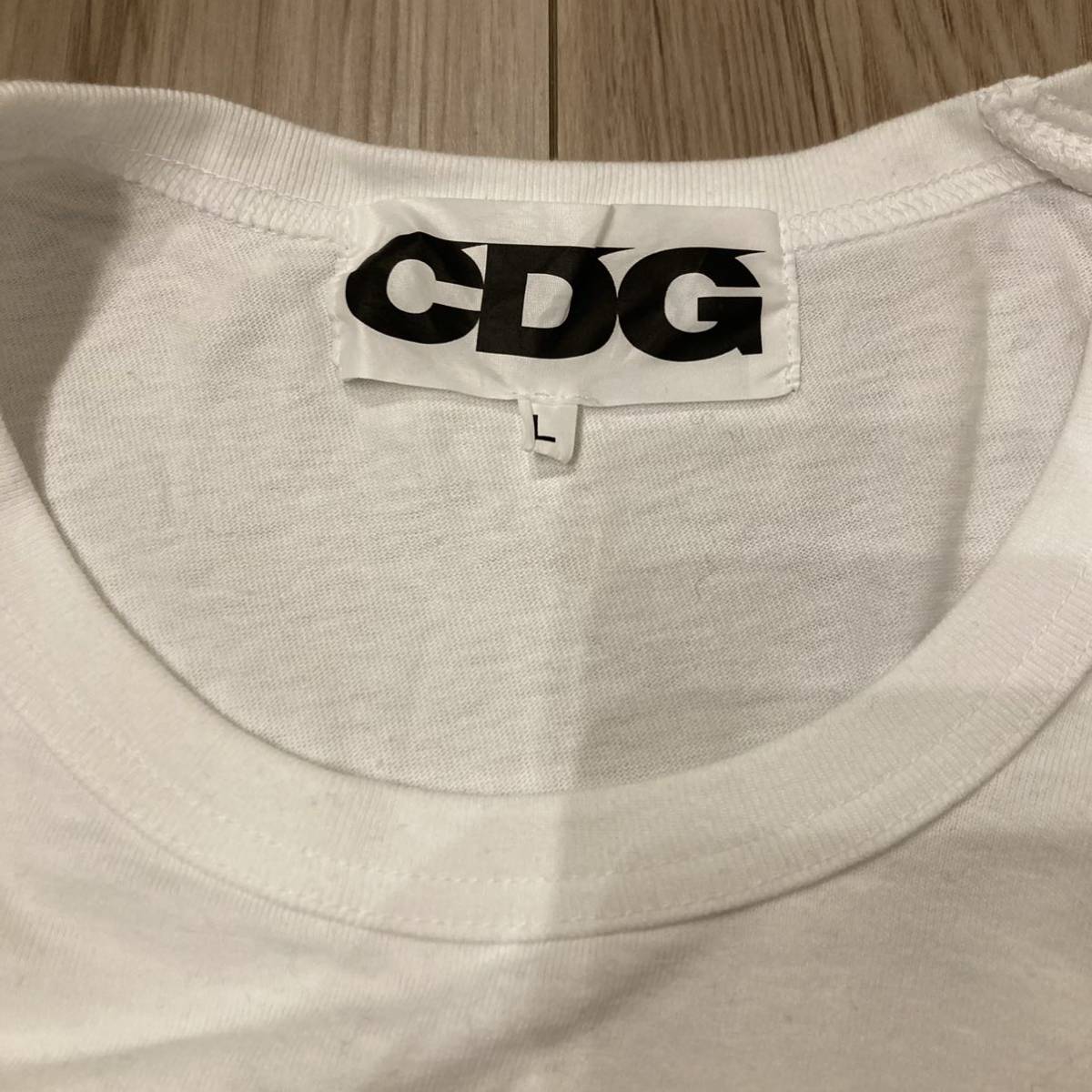 [ редкость ][ прекрасный товар ] Comme des Garcons COMME des GARCONS CDGsi-ti-ji- деформация long T рукав Logo длинный рукав 