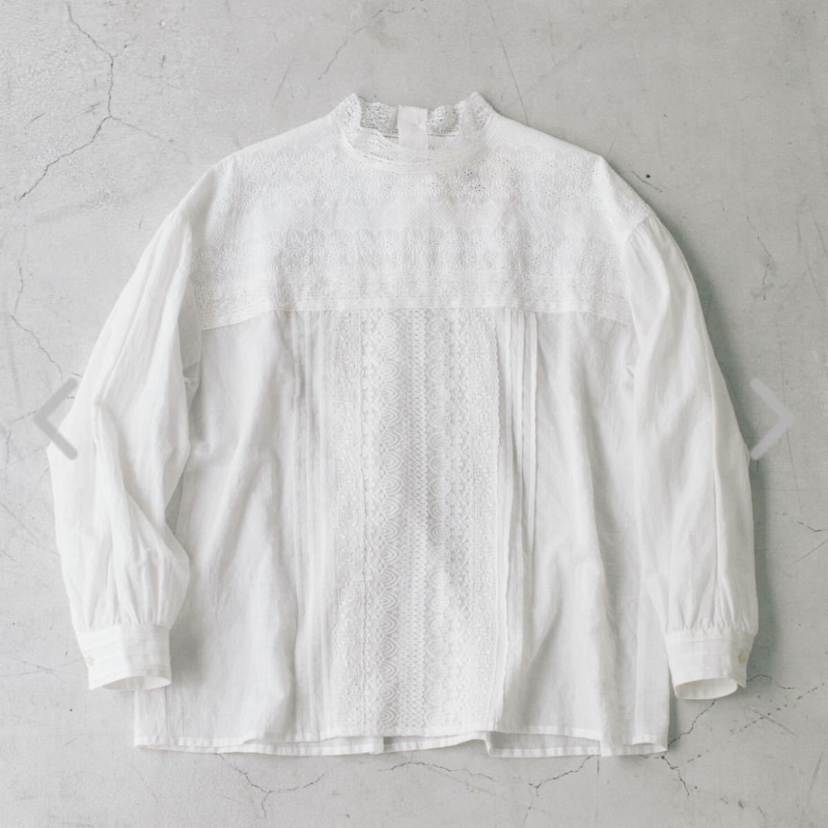 新品 SM2【kazumi×SM2】スタンドネックレースブラウス オフホワイト