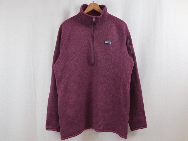 激安ブランド Patagonia パタゴニア XL)パープル ハーフジップフリース