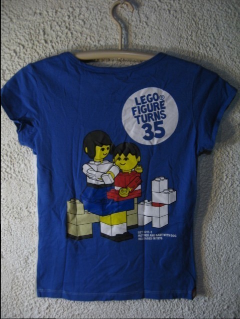 ｎ1048　レゴ　LEGO　35周年　プリント　tシャツ　LEGO FIGURE TURNS 35　人気　送料格安　レディース　XS_画像5
