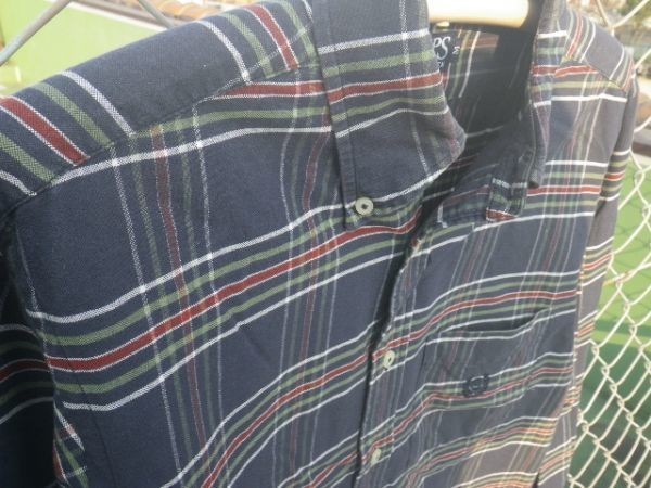 ｎ3464　CHAPS　Ralph　Lauren　ラルフローレン　チャプス　日登美　長袖　チェック　ボタンダウン　シャツ　BDシャツ　ネルシャツ　人気_画像5