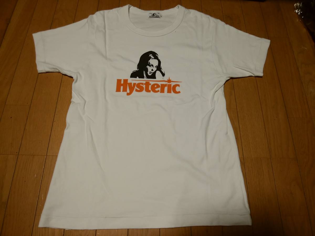 【HYSTERIC GLAMOUR ヒステリックグラマー】TシャツL 日本製 「HYS WOMAN Tシャツ」 ガールプリント入り 人気モデル_画像3