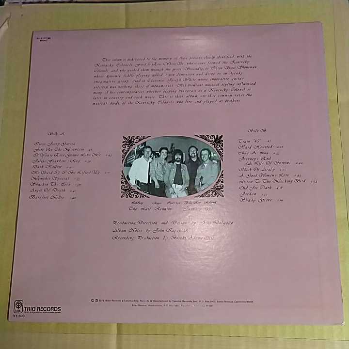 The Kentucky Colonels「Livin’ The Past」邦LP 1975年★ブルーグラス bluegrass_画像2