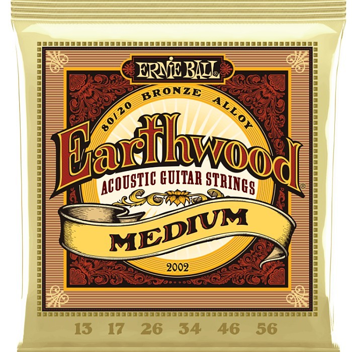 Ernie Ball #2002 Earthwood Medium 013-056 80/20 Bronze アーニーボール アコギ弦