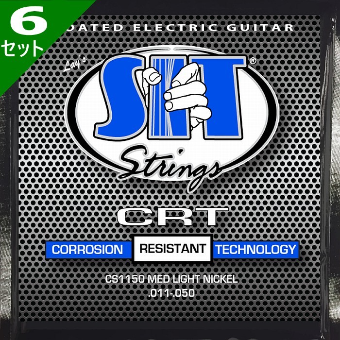 6セット SIT CS1150 CRT Coated Electric Medium Light 011-050 エスアイティー エレキギター弦