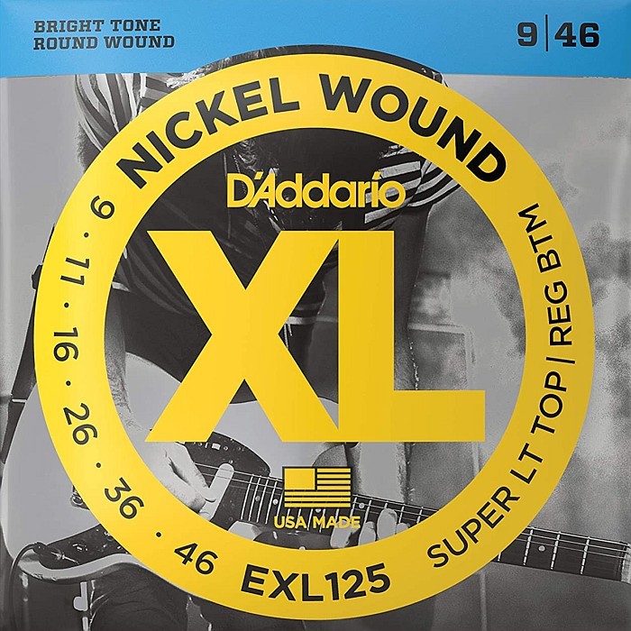 D\'Addario EXL125 Nickel Wound 009-046 D'Addario electric guitar string 