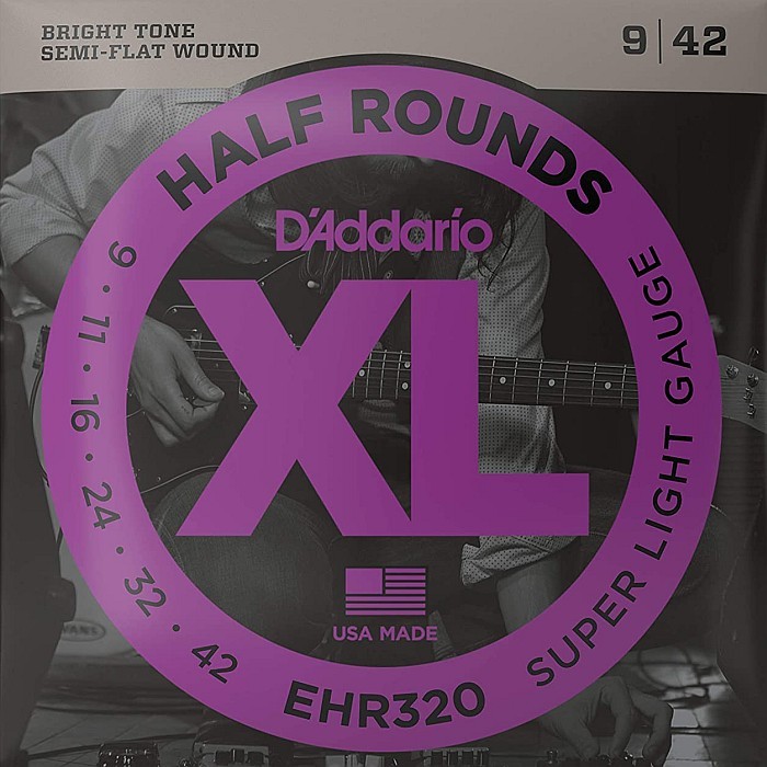D\'Addario EHR320 Half Rounds 009-042 D'Addario половина раунд электрогитара струна 