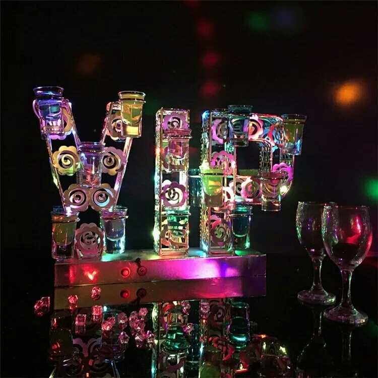 VIP LED ライト ディスプレイ ショット グラス パーティー イベント