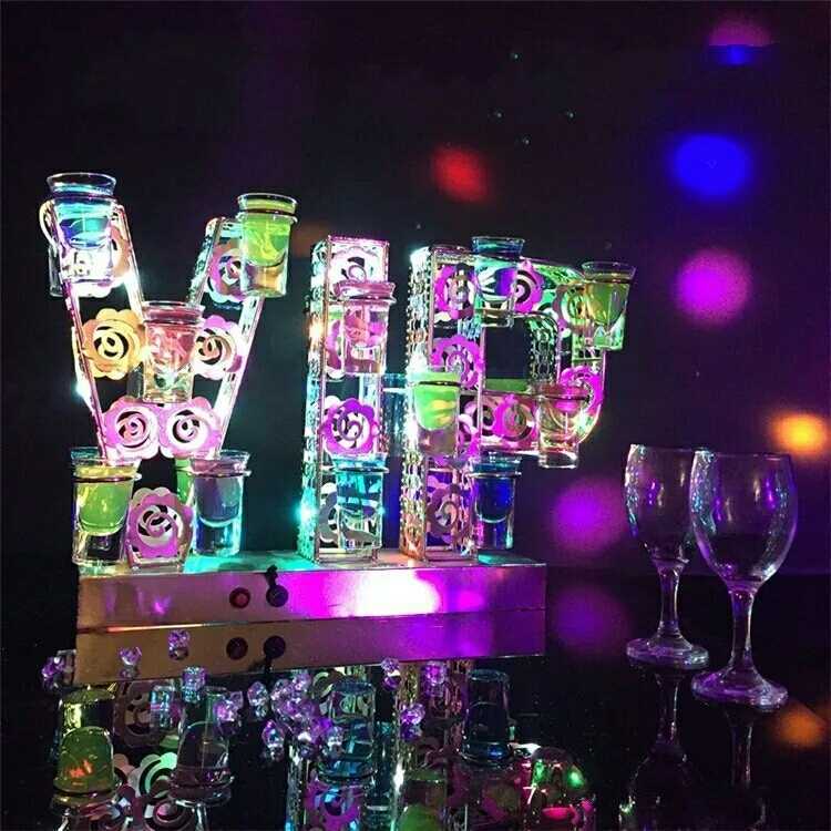 VIP LED ライト ディスプレイ ショット グラス パーティー イベント